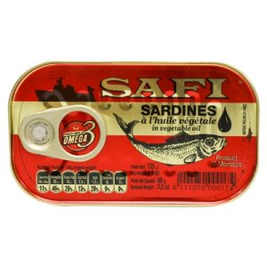 Sardine în ulei vegetal Safi 125g