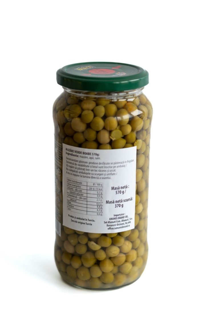 Peas in a jar Burcu 570g back