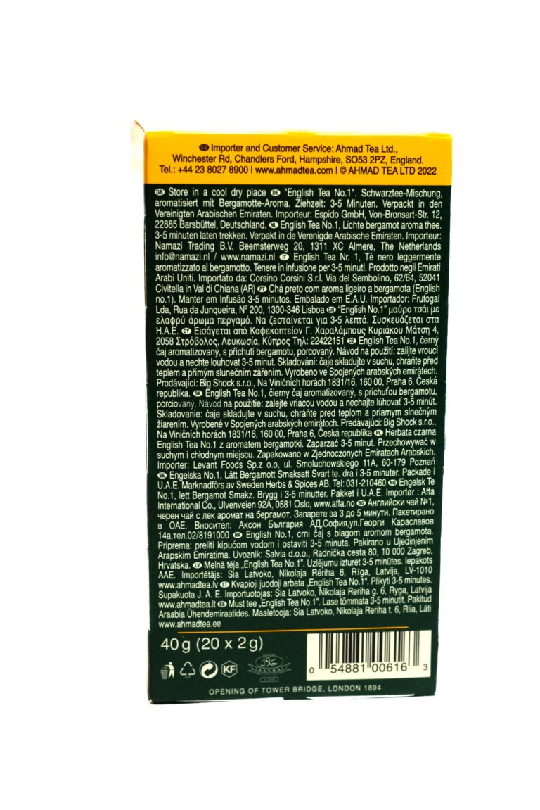 ceai negru englezesc ahmad 20 plicuri spate 1