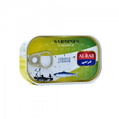 Sardine în ulei de floarea soarelui Al-Raii 125g
