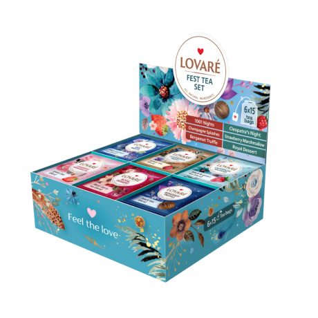 Ceai Lovaré Fest Tea Set 90 Plicuri