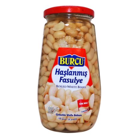 Fasole alba la borcan Burcu 600g