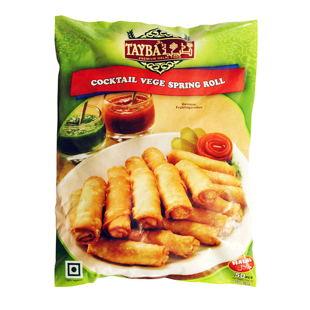 Veg Cocktail Spring Rolls Tayba – 750 g (50 pieces)