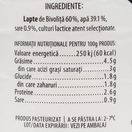 Ayran din lapte de bivoliță 4,5% grăsime Transilvania Lactate 400g