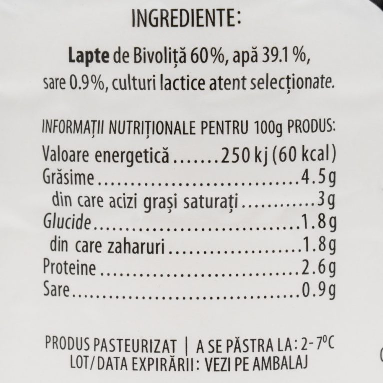 Ayran din lapte de bivoliță 4,5% grăsime Transilvania Lactate 400g