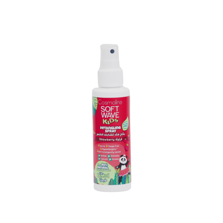 Detangling Spray, Soft Wave Kids, Capsuni și 6 extracte naturale din plante, 125 ml