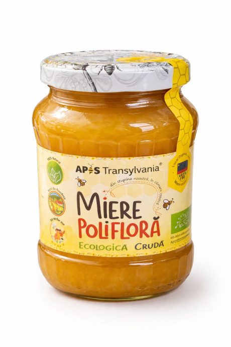 Miere polifloră ecologică crudă Apis Transylvania 1kg