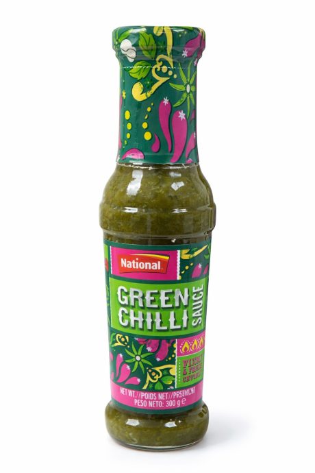 Sos chilli verde National 300g cu ardei chilli verde si coriandru