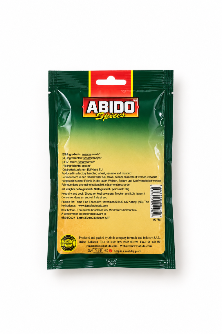 Ingrediente Semințe de Susan Abido 50gIngrediente Semințe de Susan Abido 50g