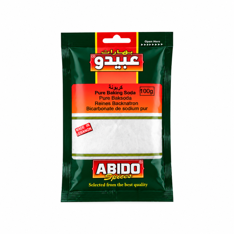 Bicarbonat de sodiu Abido 100 g – ambalaj față
