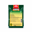 Sumac boabe Abido 50 g – spatele ambalajului cu ingrediente și informații despre alergeni